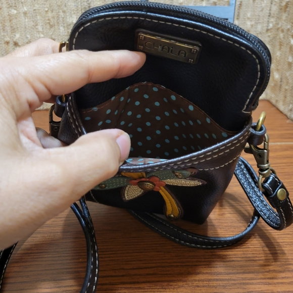 CHALA Crossbody Bag Dragonfly (black), Vegan Leather - Picture 4 of 6